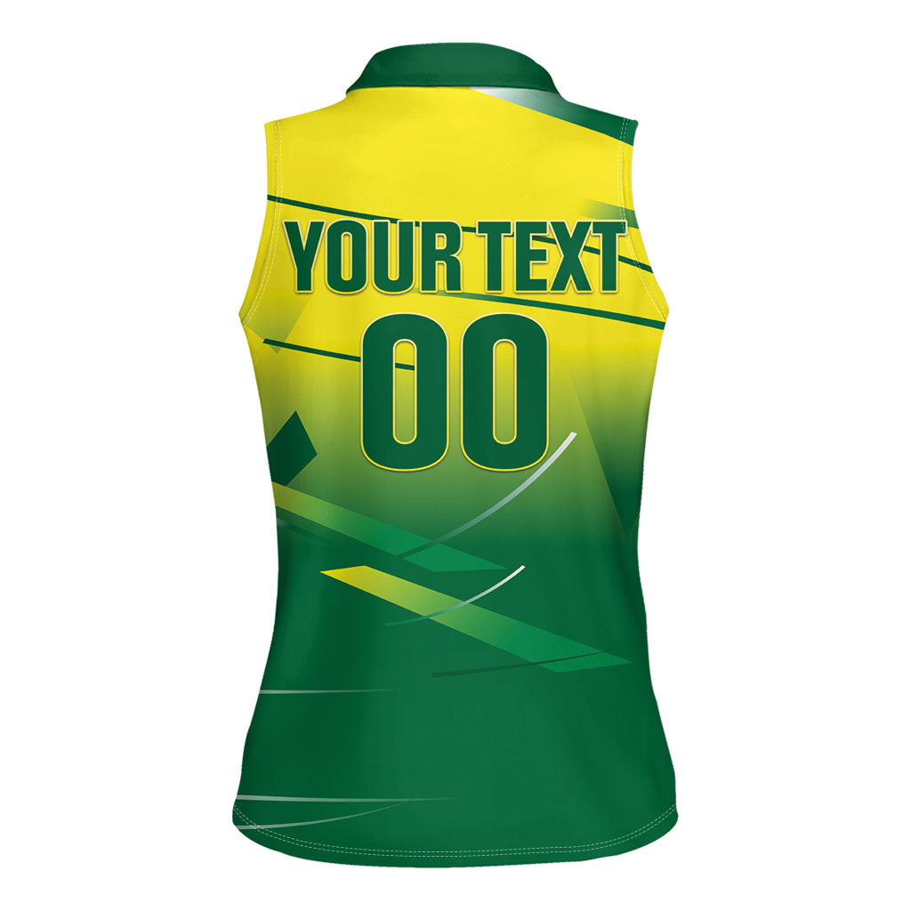 Custom Brazil 2026 World Football Women Sleeveless Polo Shirt Selecao Champions