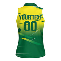 Custom Brazil 2026 World Football Women Sleeveless Polo Shirt Selecao Champions