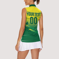Custom Brazil 2026 World Football Women Sleeveless Polo Shirt Selecao Champions