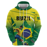 Custom Brazil 2026 World Football Zip Hoodie Selecao Champions