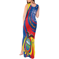 Ecuador Independence Day Tank Maxi Dress Dios patria y libertad - Wonder Print Shop