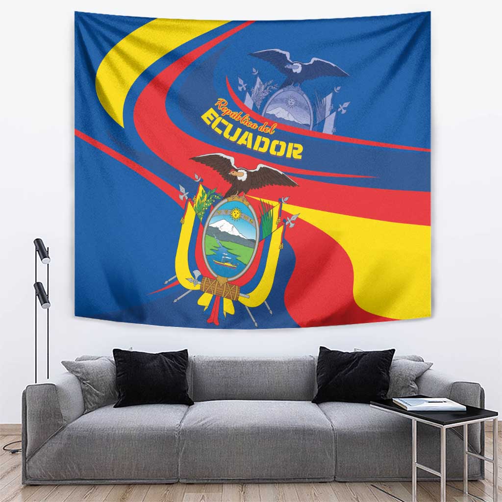Ecuador Independence Day Tapestry Dios patria y libertad - Wonder Print Shop