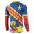 Congo DR Button Sweatshirt Coat Of Arms Leopard Pattern - Wonder Print Shop