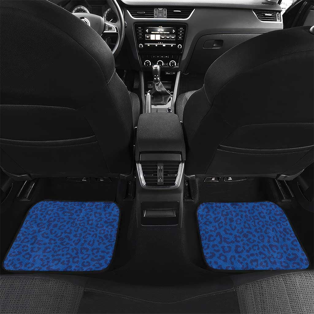 Congo DR Car Mats Coat Of Arms Leopard Pattern - Wonder Print Shop