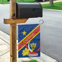 Congo DR Garden Flag Coat Of Arms Leopard Pattern - Wonder Print Shop