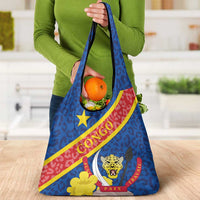 Congo DR Grocery Bag Coat Of Arms Leopard Pattern