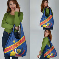 Congo DR Grocery Bag Coat Of Arms Leopard Pattern