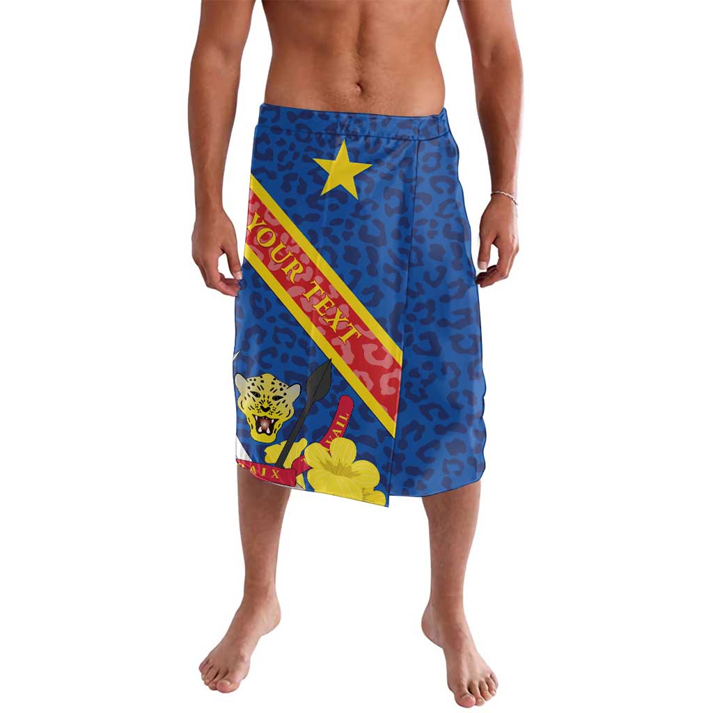 Congo DR Lavalava Coat Of Arms Leopard Pattern - Wonder Print Shop