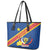 Congo DR Leather Tote Bag Coat Of Arms Leopard Pattern - Wonder Print Shop