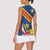 Congo DR Women Sleeveless Polo Shirt Coat Of Arms Leopard Pattern - Wonder Print Shop