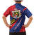 Liechtenstein Family Matching Mermaid Dress and Hawaiian Shirt Coat Of Arms Blue Red Color - Wonder Print Shop
