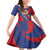 Liechtenstein Family Matching Mermaid Dress and Hawaiian Shirt Coat Of Arms Blue Red Color - Wonder Print Shop