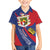 Liechtenstein Family Matching Off The Shoulder Long Sleeve Dress and Hawaiian Shirt Coat Of Arms Blue Red Color - Wonder Print Shop