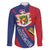 Liechtenstein Family Matching Summer Maxi Dress and Hawaiian Shirt Coat Of Arms Blue Red Color - Wonder Print Shop