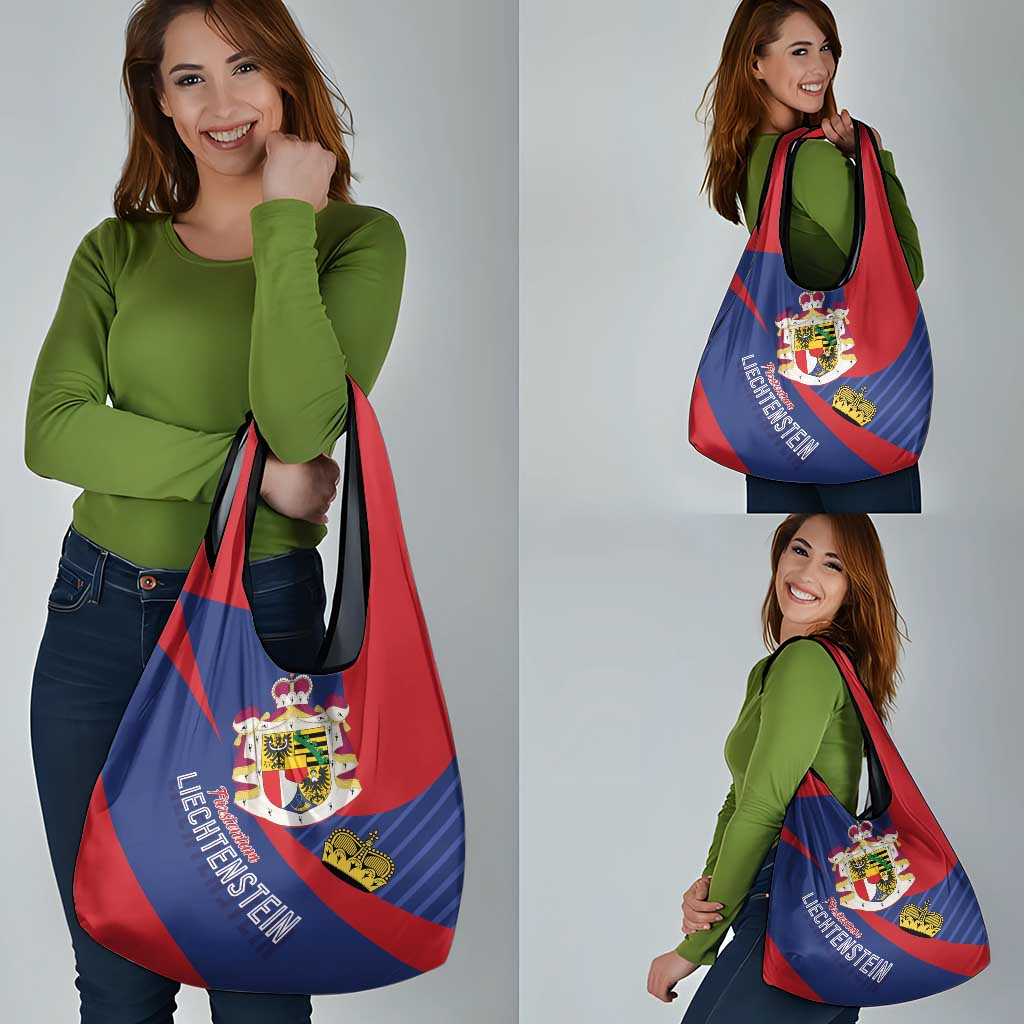 Liechtenstein Grocery Bag Coat Of Arms Blue Red Color