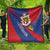 Liechtenstein Quilt Coat Of Arms Blue Red Color - Wonder Print Shop