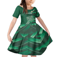 Ireland 2024 Rugby Family Matching Mermaid Dress and Hawaiian Shirt Irish Shamrock Celtic Cross - Wonder Print Shop