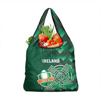 Ireland 2024 Rugby Grocery Bag Irish Shamrock Celtic Cross