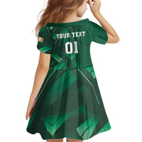 Ireland 2024 Rugby Kid Short Sleeve Dress Irish Shamrock Celtic Cross - Wonder Print Shop