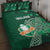 Ireland 2024 Rugby Quilt Bed Set Irish Shamrock Celtic Cross - Wonder Print Shop
