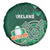 Ireland 2024 Rugby Spare Tire Cover Irish Shamrock Celtic Cross - Wonder Print Shop