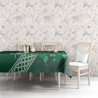 Ireland 2024 Rugby Tablecloth Irish Shamrock Celtic Cross - Wonder Print Shop