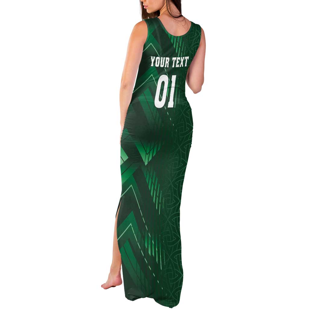 Ireland 2024 Rugby Tank Maxi Dress Irish Shamrock Celtic Cross - Wonder Print Shop
