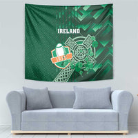 Ireland 2024 Rugby Tapestry Irish Shamrock Celtic Cross - Wonder Print Shop