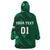 Ireland 2024 Rugby Wearable Blanket Hoodie Irish Shamrock Celtic Cross - Wonder Print Shop