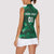 Ireland 2024 Rugby Women Sleeveless Polo Shirt Irish Shamrock Celtic Cross - Wonder Print Shop