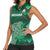 Ireland 2024 Rugby Women Sleeveless Polo Shirt Irish Shamrock Celtic Cross - Wonder Print Shop