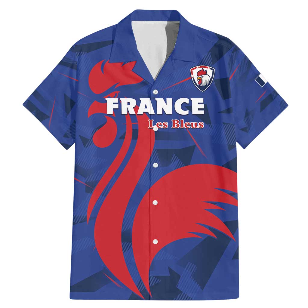 France 2024 Rugby Family Matching Mermaid Dress and Hawaiian Shirt Bravo Les Bleus - Wonder Print Shop