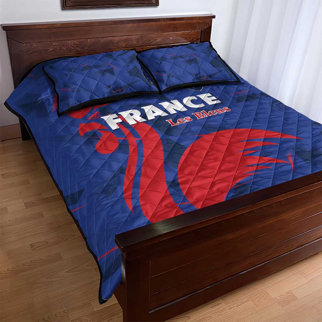 France 2024 Rugby Quilt Bed Set Bravo Les Bleus - Wonder Print Shop
