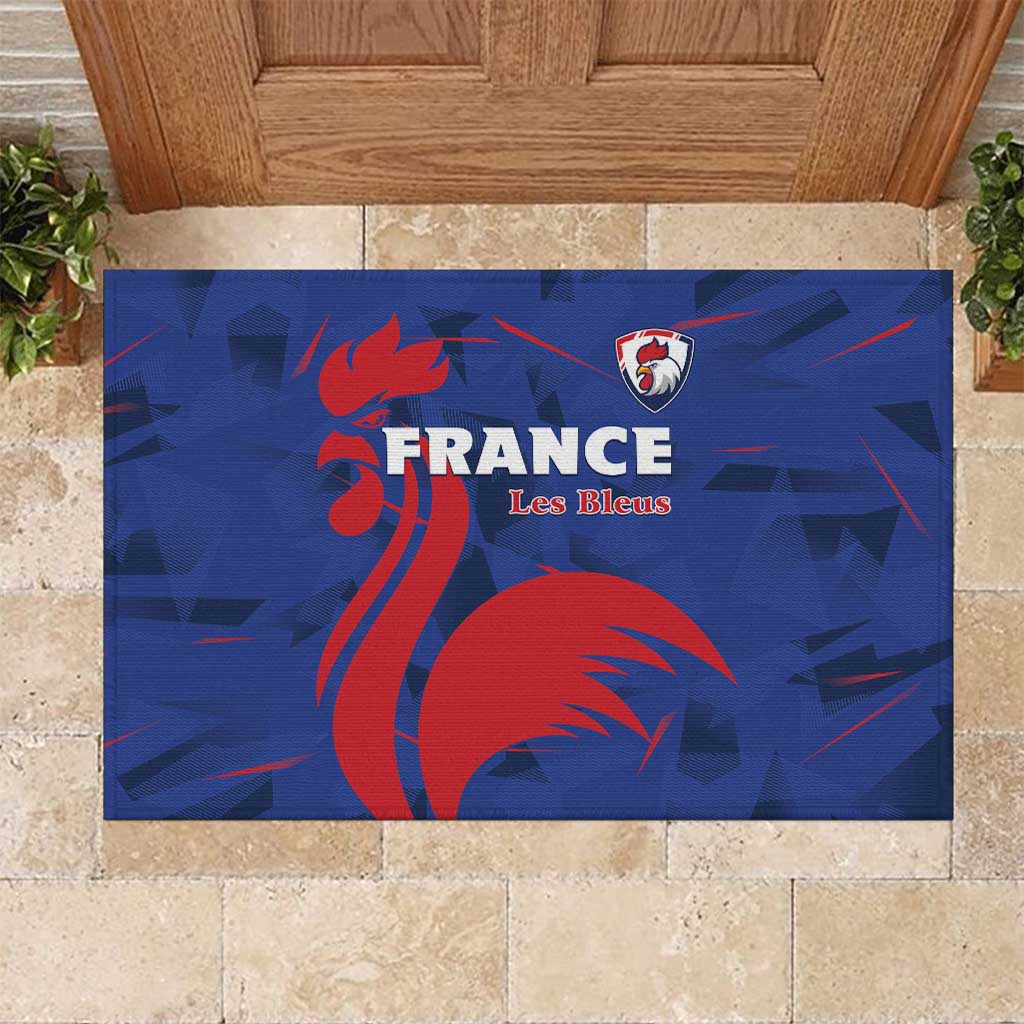 France 2024 Rugby Rubber Doormat Bravo Les Bleus - Wonder Print Shop