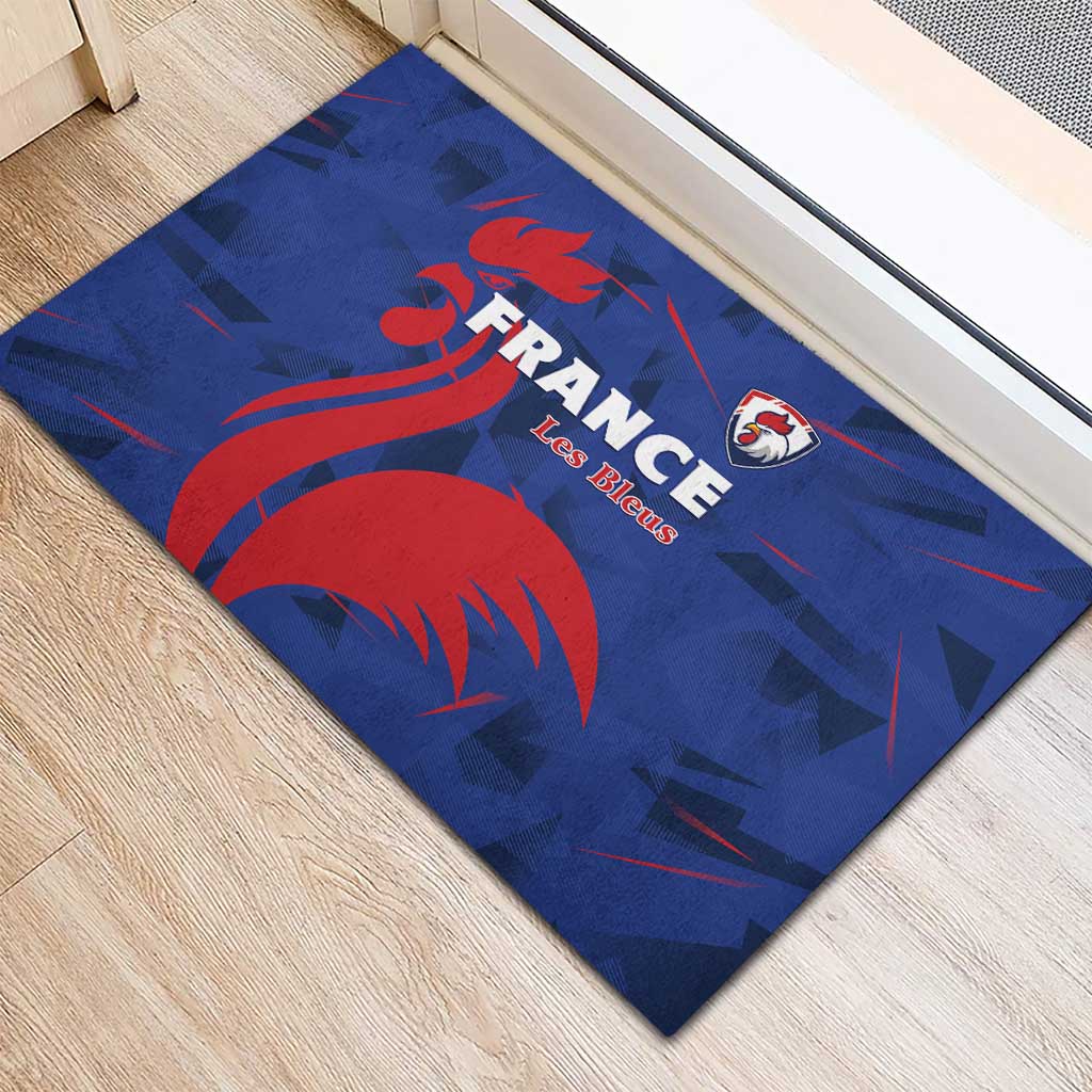 France 2024 Rugby Rubber Doormat Bravo Les Bleus - Wonder Print Shop