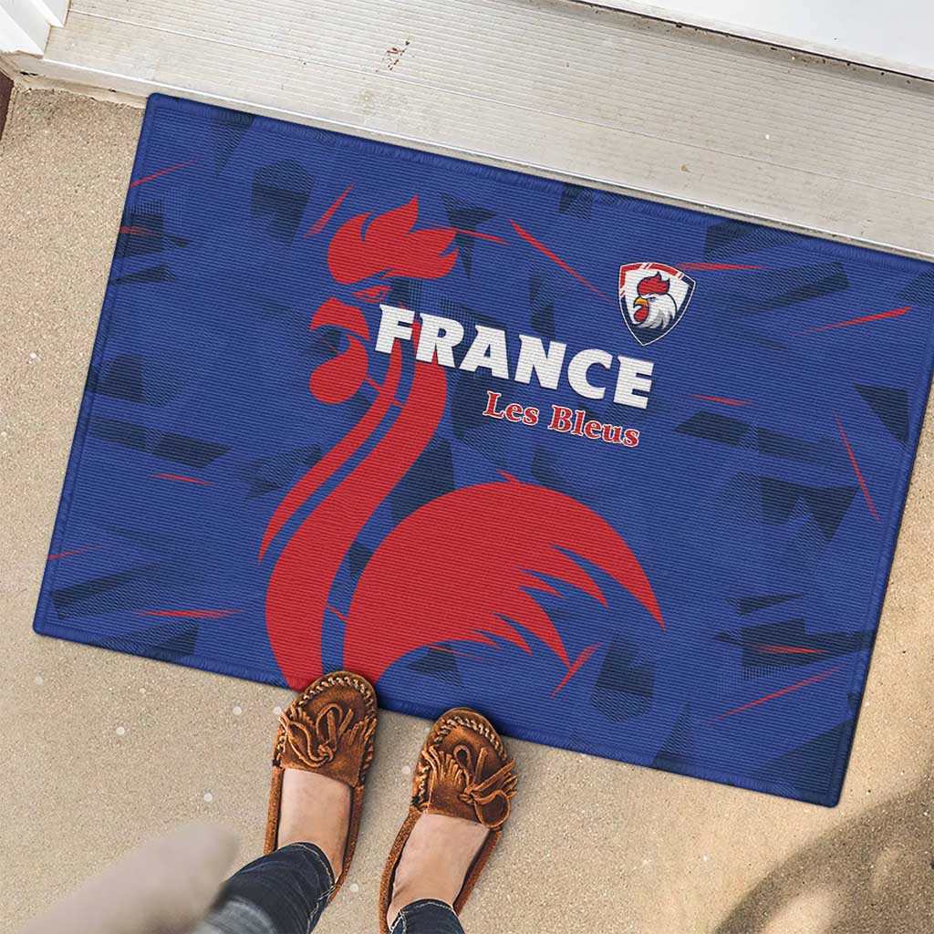 France 2024 Rugby Rubber Doormat Bravo Les Bleus - Wonder Print Shop