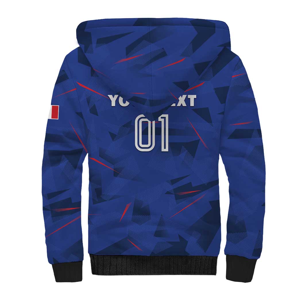 France 2024 Rugby Sherpa Hoodie Bravo Les Bleus - Wonder Print Shop