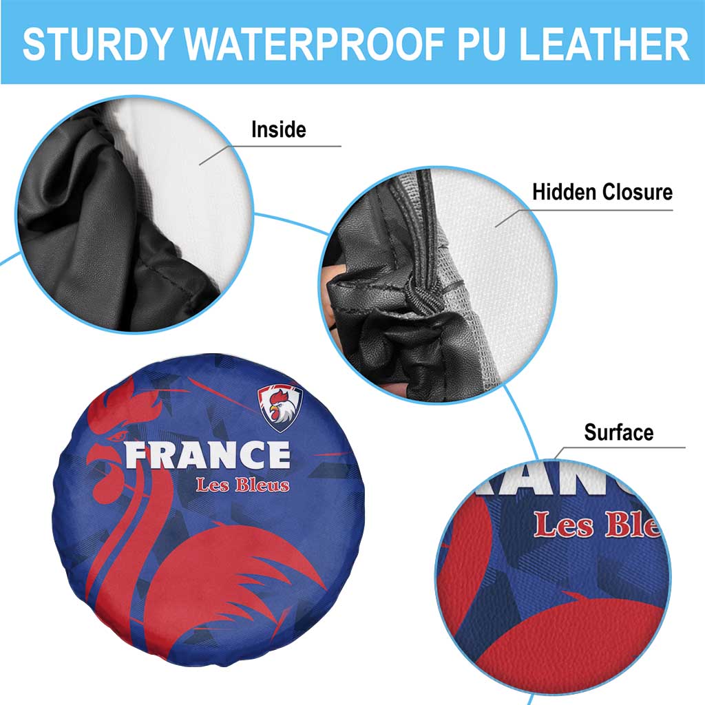 France 2024 Rugby Spare Tire Cover Bravo Les Bleus - Wonder Print Shop