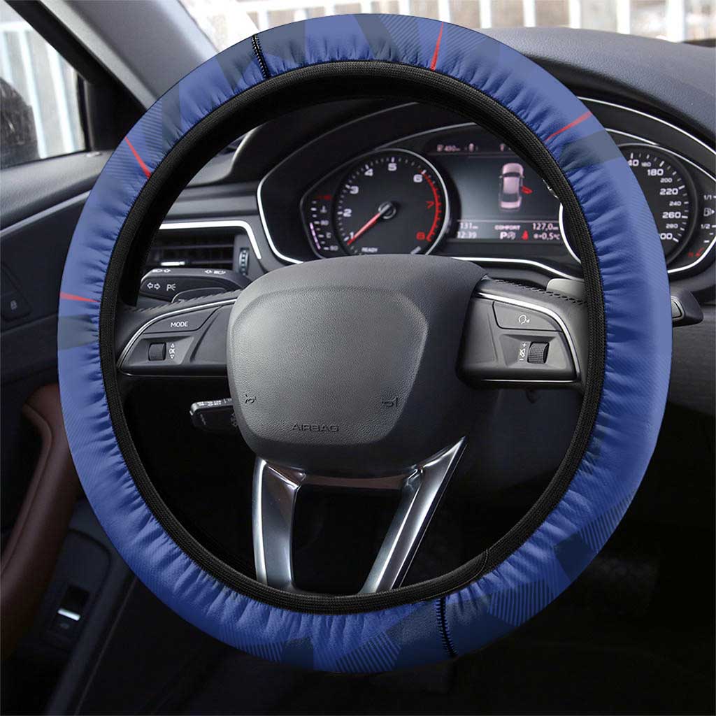 France 2024 Rugby Steering Wheel Cover Bravo Les Bleus - Wonder Print Shop