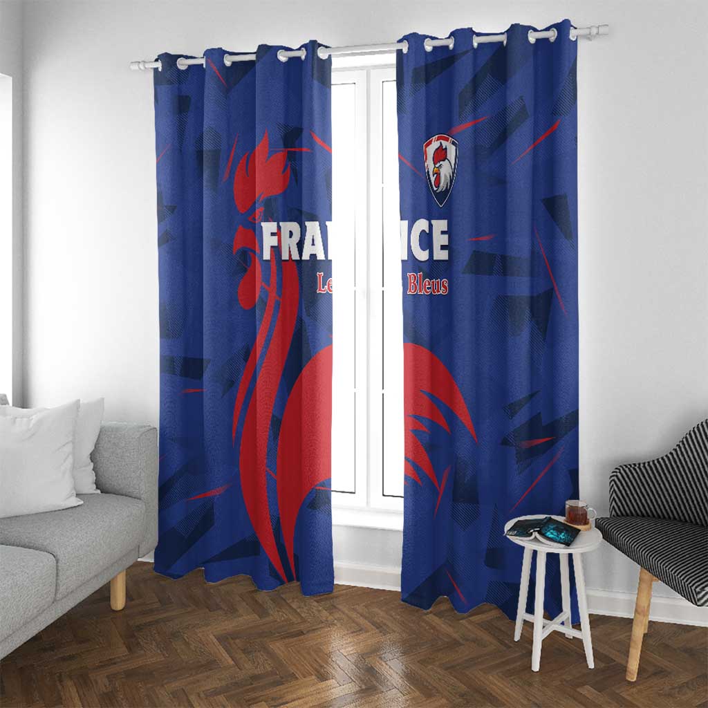 France 2024 Rugby Window Curtain Bravo Les Bleus - Wonder Print Shop