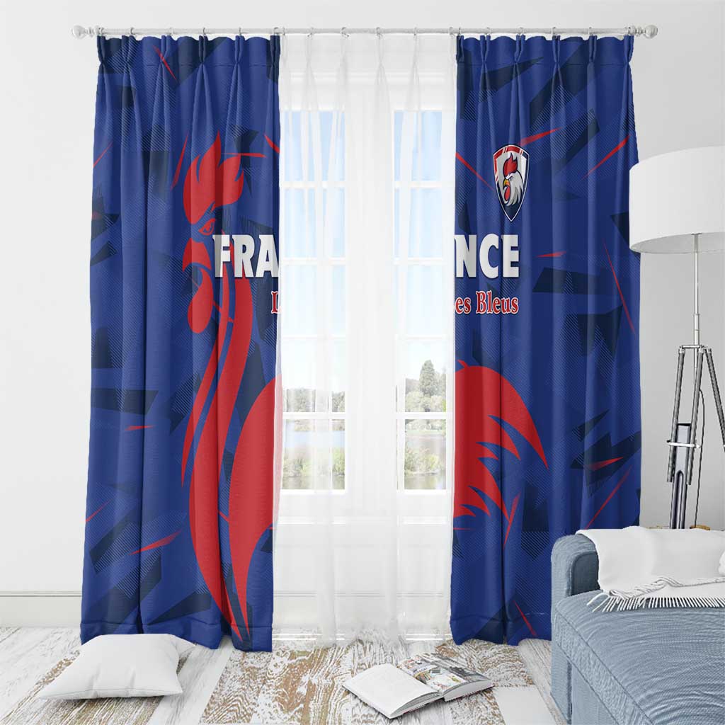 France 2024 Rugby Window Curtain Bravo Les Bleus - Wonder Print Shop