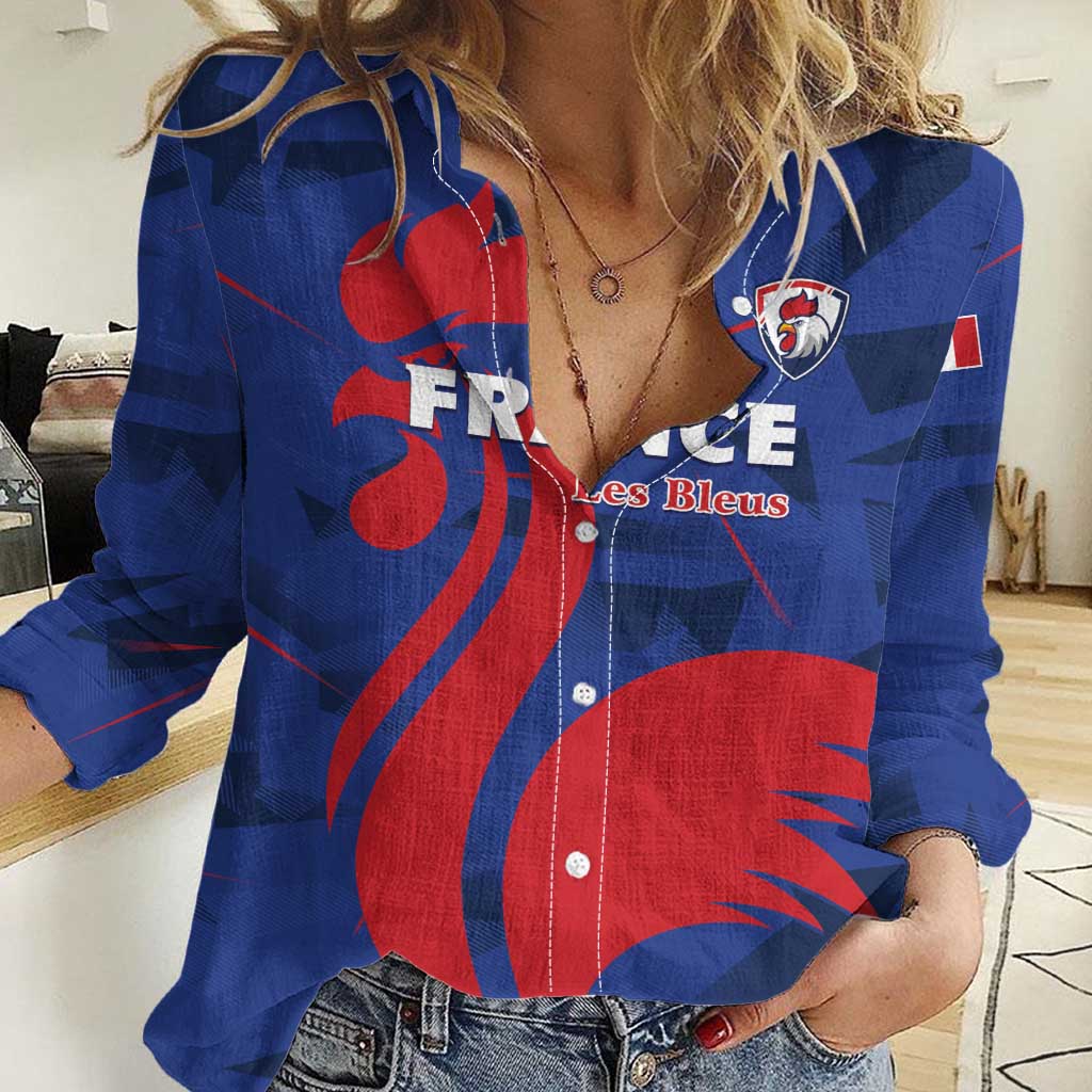France 2024 Rugby Women Casual Shirt Bravo Les Bleus - Wonder Print Shop