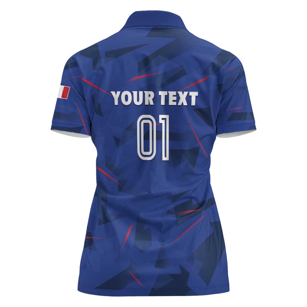 France 2024 Rugby Women Polo Shirt Bravo Les Bleus - Wonder Print Shop