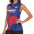 France 2024 Rugby Women Sleeveless Polo Shirt Bravo Les Bleus - Wonder Print Shop