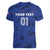 France 2024 Rugby Women V-Neck T-Shirt Bravo Les Bleus - Wonder Print Shop
