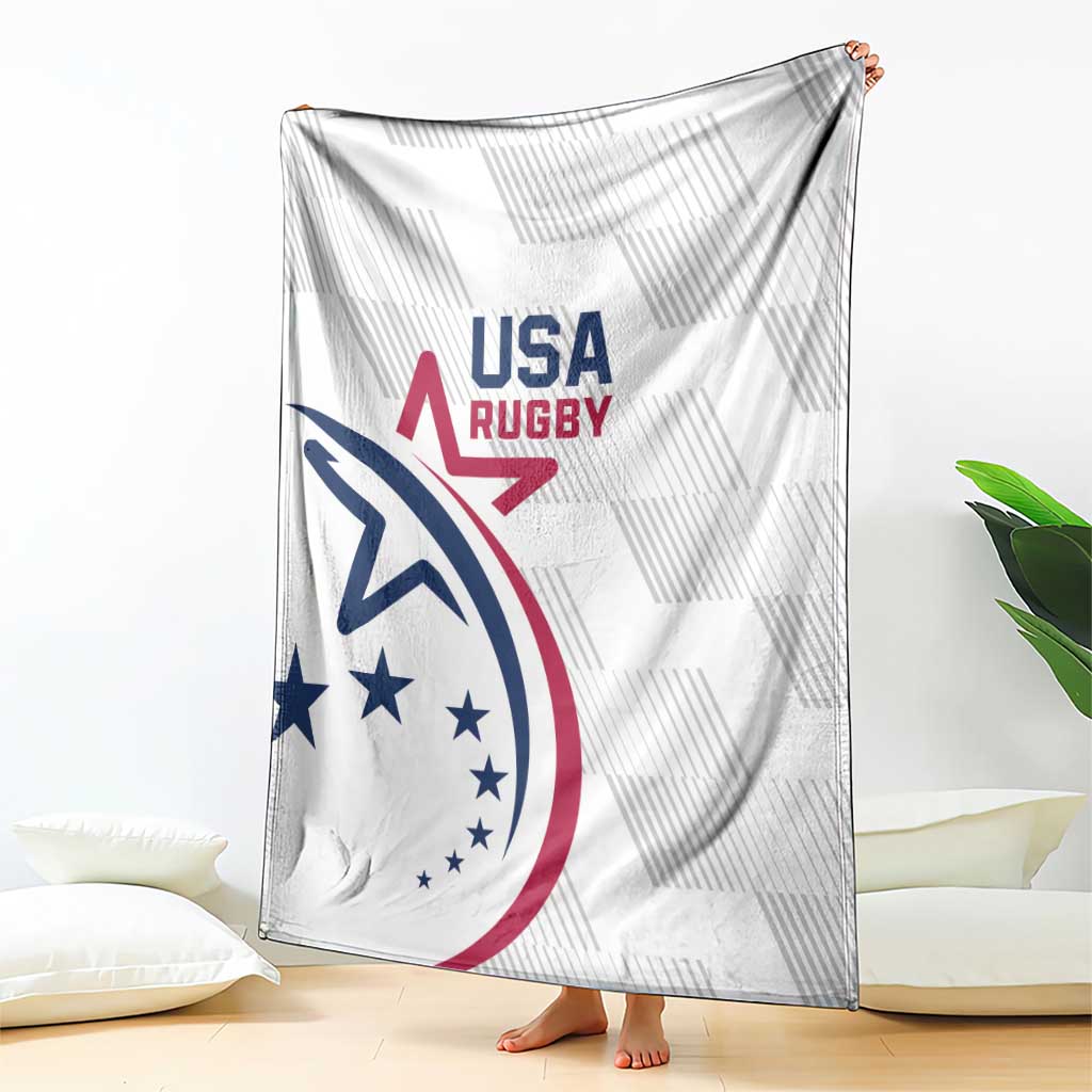 USA 2024 Rugby Blanket Soar Like an Eagle White Version