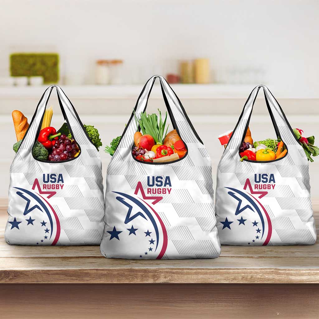 USA 2024 Rugby Grocery Bag Soar Like an Eagle White Version