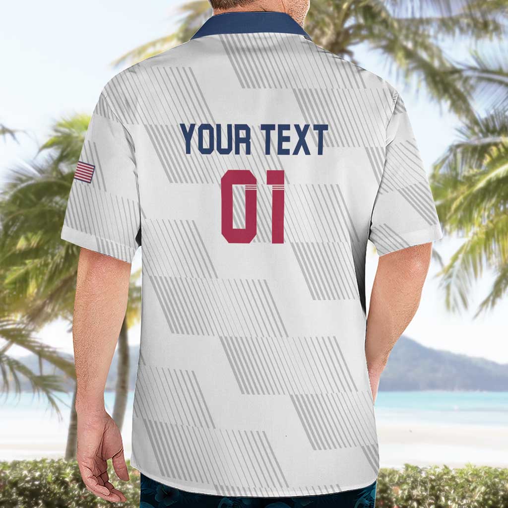 USA 2024 Rugby Hawaiian Shirt Soar Like an Eagle White Version - Wonder Print Shop