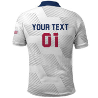 USA 2024 Rugby Polo Shirt Soar Like an Eagle White Version - Wonder Print Shop