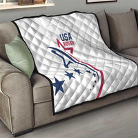 USA 2024 Rugby Quilt Soar Like an Eagle White Version - Wonder Print Shop